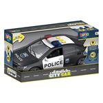 POLICE CAR1:14 BLACK FRICTION WITH SOUND AND LIGHT 30X13X16,5CM LUNA