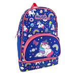 BACKPACK 25X14X36CM WITH ISOTHERMAL LUNCH CASE UNICORN