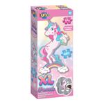 COLORING PUZZLE XL 52PCS 40X83CM UNICORN LUNA