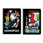 Τετράδιο Σπιράλ Monopoly A4, 2 Θέματα, 60 Φύλλα, 2 Σχέδια
