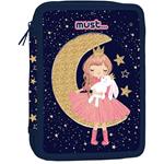 DOUBLE DECKER PENCIL CASE FILLED MUST 15X5X21 GIRL MOON