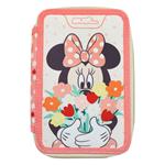 Pencil Case Treble Decker Filled Disney Minnie Mouse Happiness Must