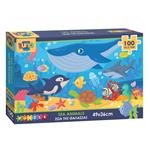 PUZZLE 100PCS 49X36CM SEA WORLD