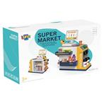 SUPER MARKET PLAY SET 46PCS 37Χ20,5Χ41CM WITH SOUND&LIGHT ORANGE LUNA