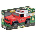 CAR OFF-ROAD FIRE RESCUE 1:16 FRICTION 28,5Χ12,5Χ17,5CM WITH SOUND & LIGHT LUNA